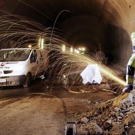 Schneidearbeiten Pfändertunnel